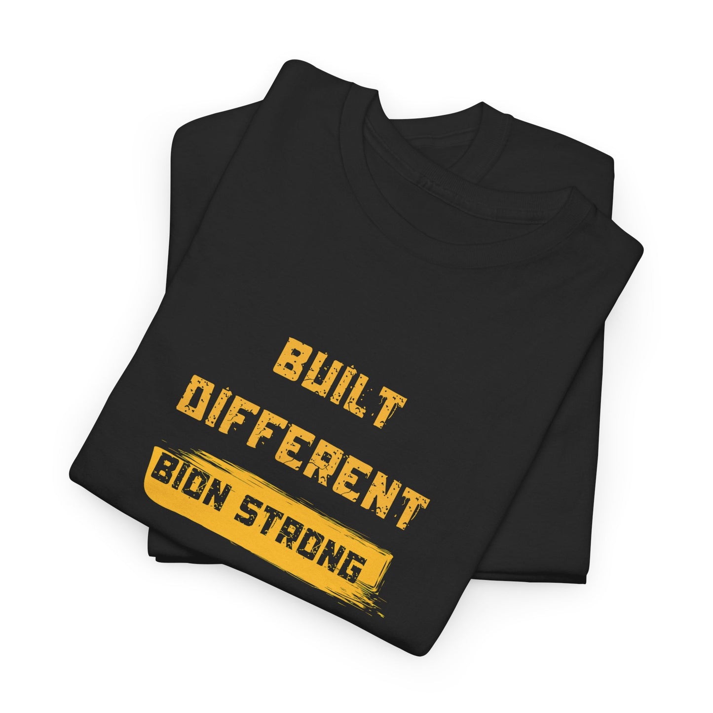 Built Different Unisex Heavy Cotton Tee - Strong Statement T-Shirt, Perfect For Gym Or Casual