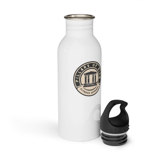 Pillars of Bion Stainless Steel Water Bottle - Durable Fitness Hydration Gear, Perfect For Gym, Cardio, Walking, Or Daily Hydration