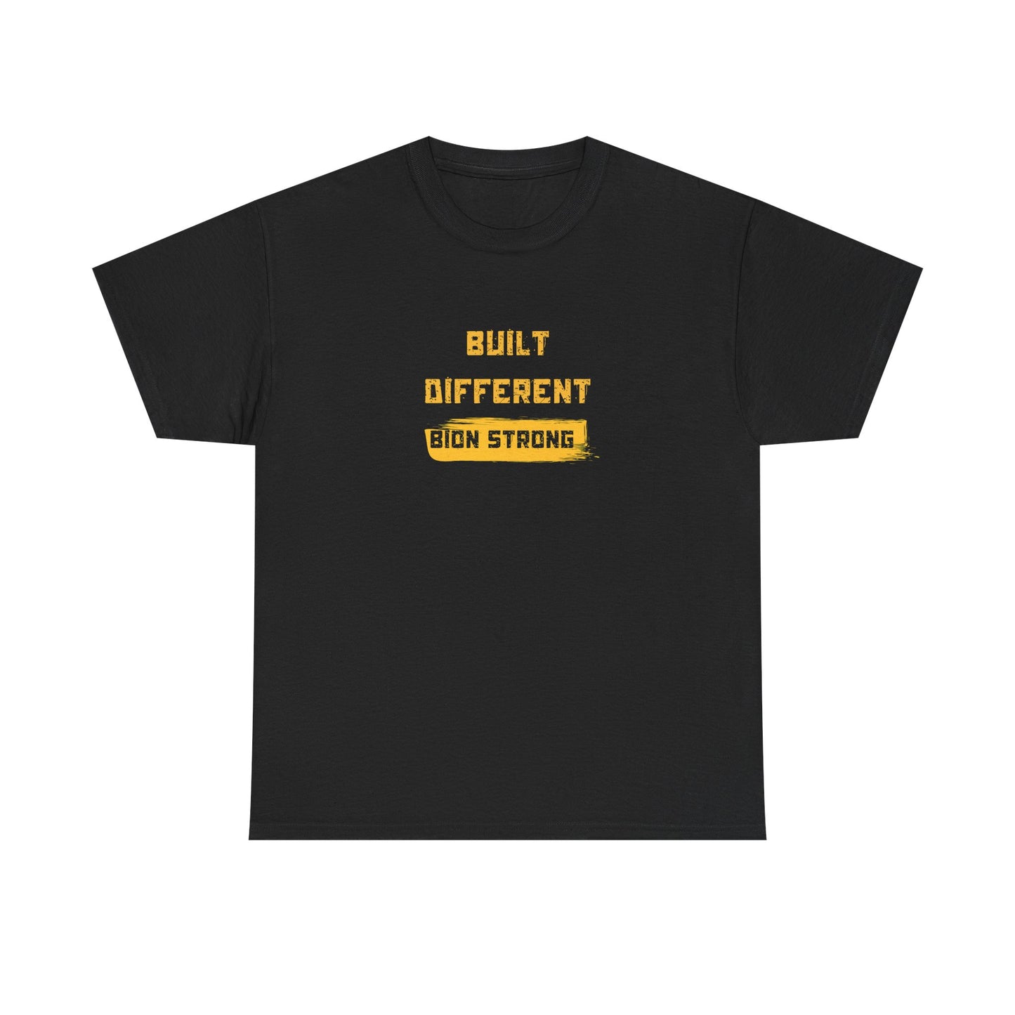 Built Different Unisex Heavy Cotton Tee - Strong Statement T-Shirt, Perfect For Gym Or Casual